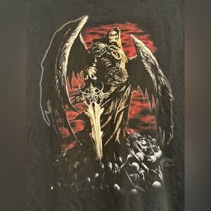 Vintage Y2K Men’s Sz:XL Skulbone Sleeveless Grim Reaper Graphic Skeleton Tee